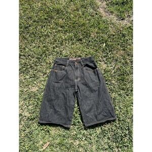 5ive Jungle Denim & Co. Jean Shorts, Men 34. Dark Blue Y2K Baggy Retro